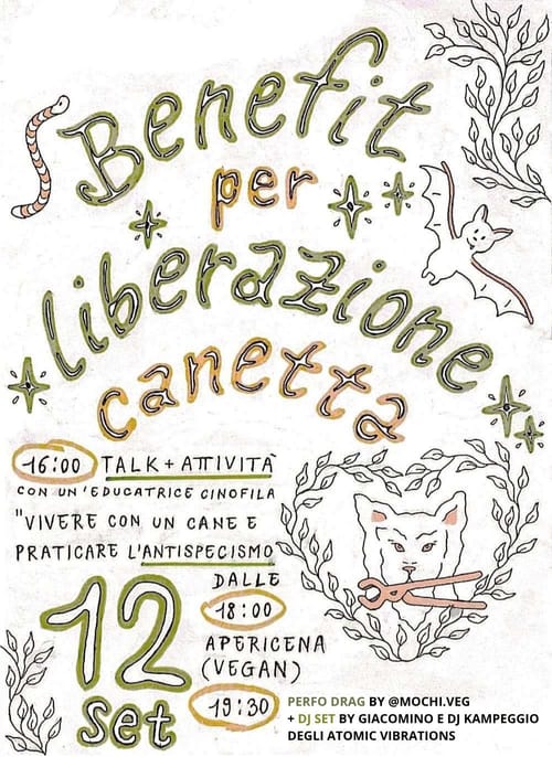 Benefit per liberazione canetta